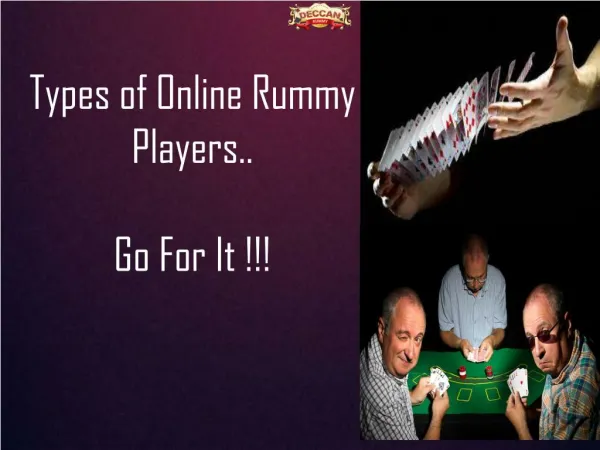 Card games: Different types of online rummy players | Play rummy now!
