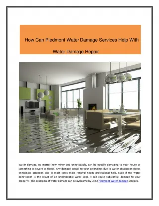 Albany Water Damage - slide 1