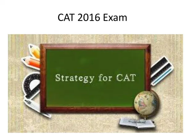 CAT Exam Analysis 2016