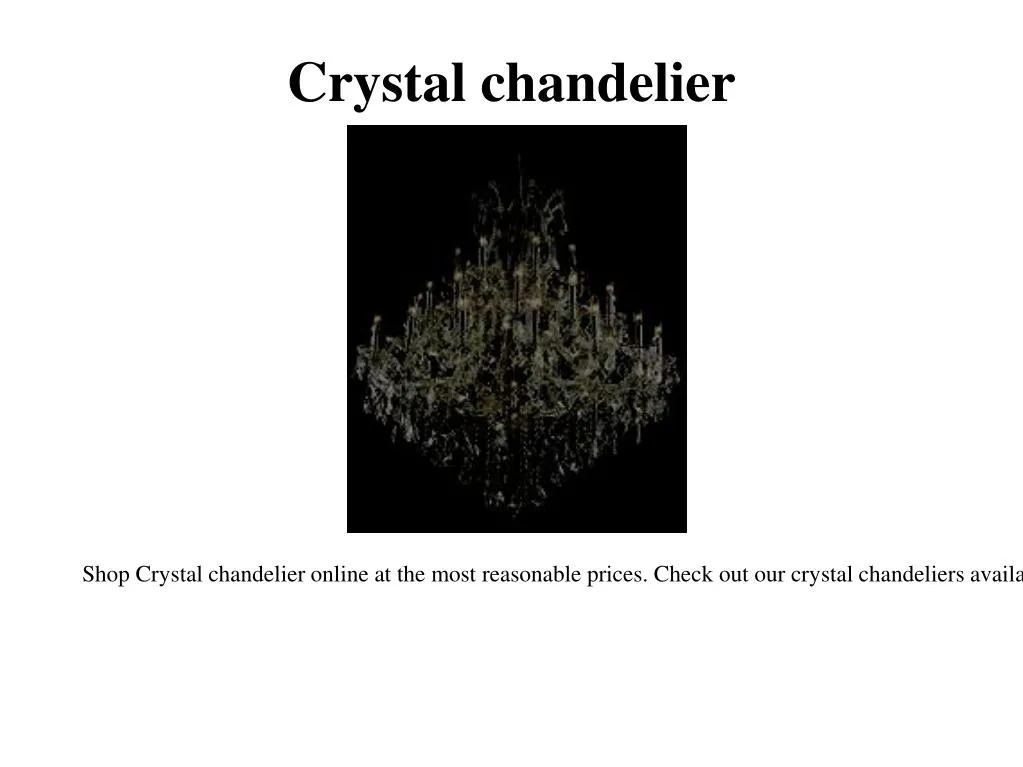 crystal chandelier