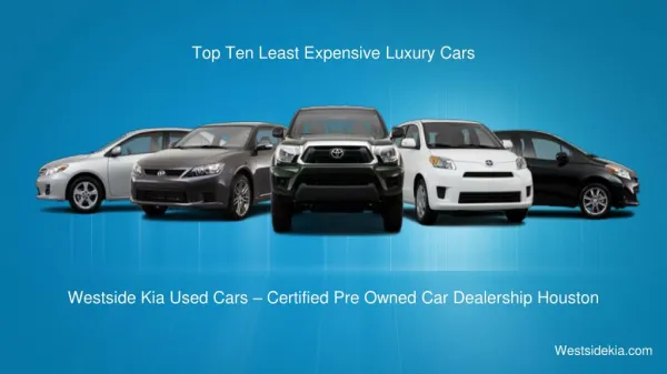 Top Ten Latest Expensive Luxury Cars