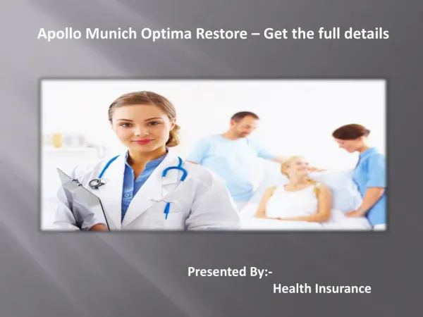 Apollo Munich Optima Restore – Get the full details