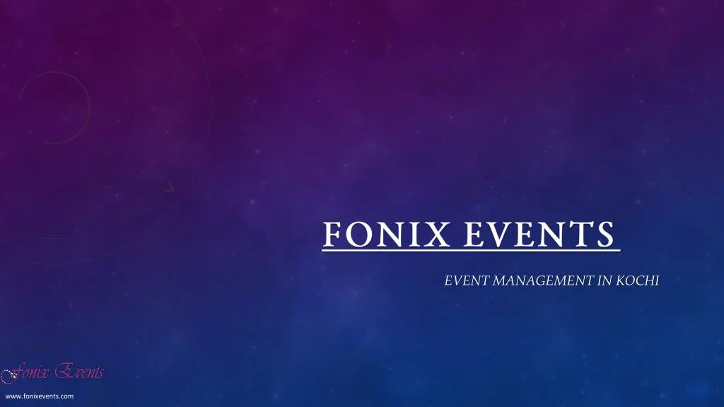 fonix events