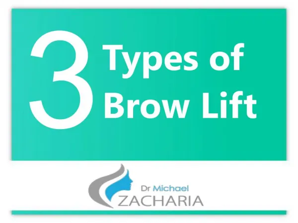 3 Types of Brow Lift