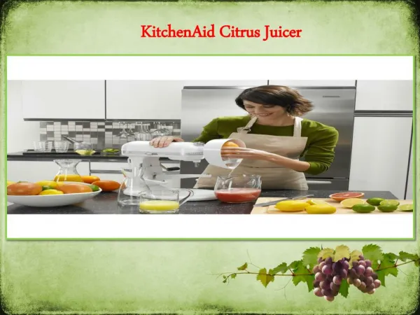 KitchenAid stand mixer with Citrus Juicer