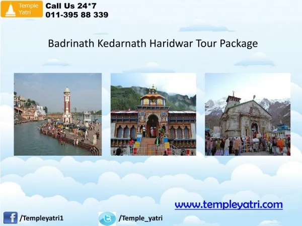 Badrinath Kedarnath Haridwar Tour Package