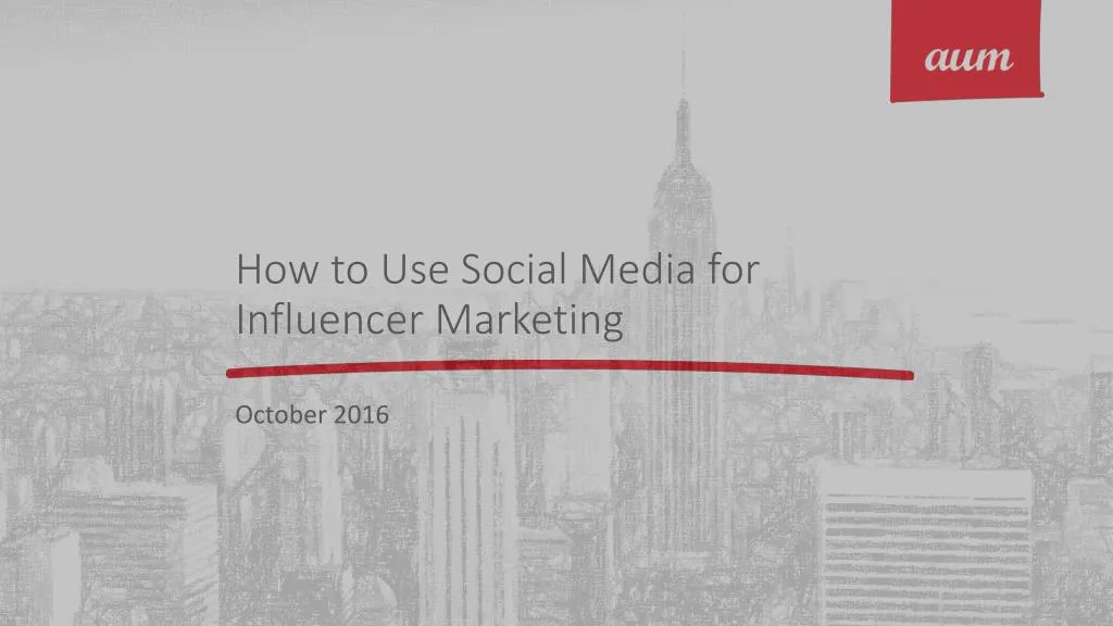how to use social media for influencer marketing