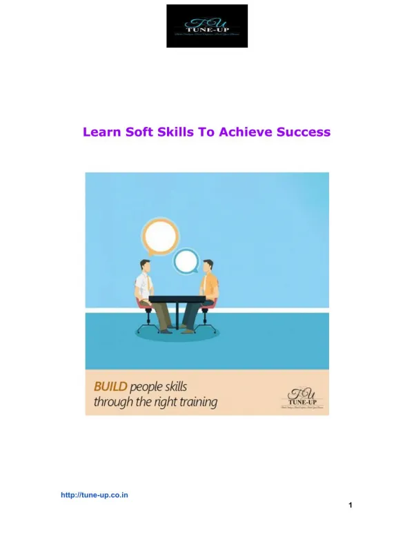 Learn Soft Skills To Achieve Success