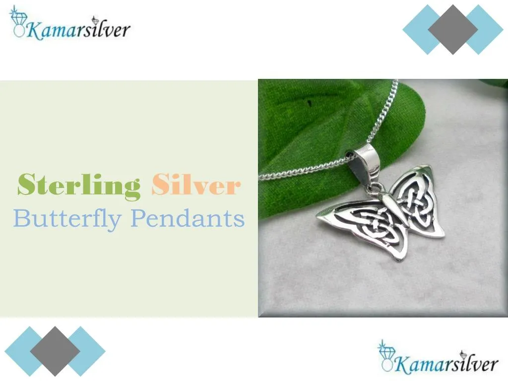 sterling silver butterfly pendants