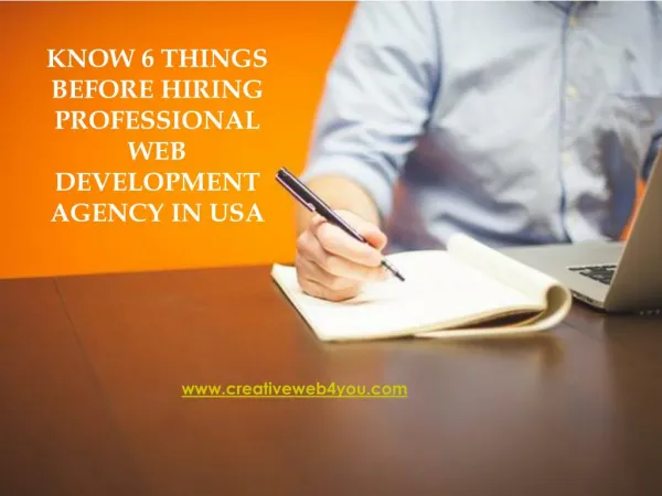Know 5 things before hiring Professional Web Development Agency in USA