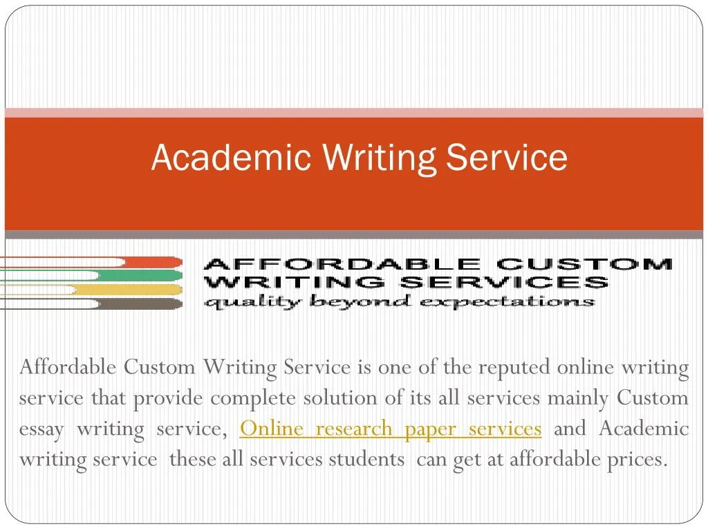 academic writing service