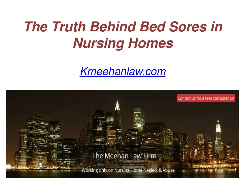 the truth behind bed sores in nursing homes