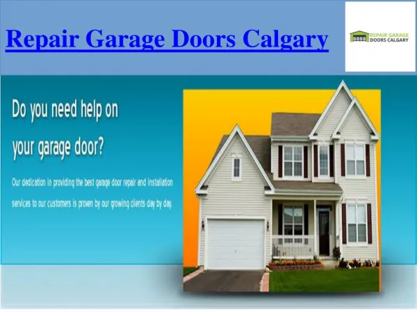 Effective Garage Door Parts Calgary