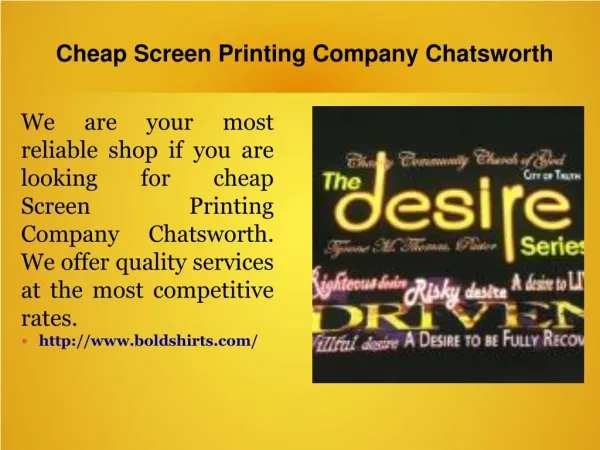 Cheap Screen Printing Company Chatsworth