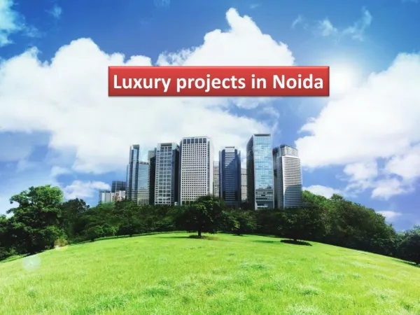 luxury apartments in Noida
