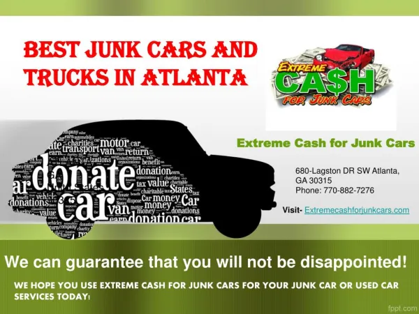 cash junk cars Atlanta:- Cash On The Spot