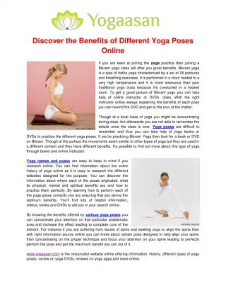 Different Yoga Types - slide 1