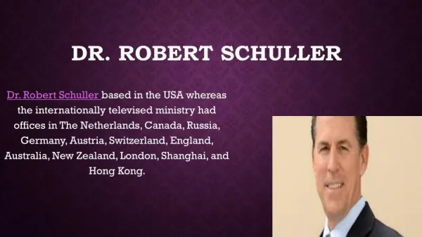 Dr. Robert Schuller