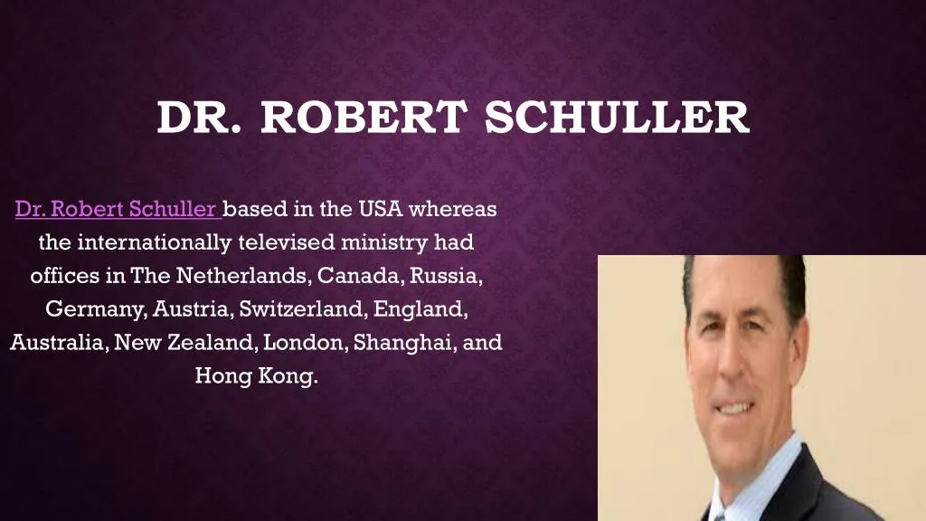 dr robert schuller