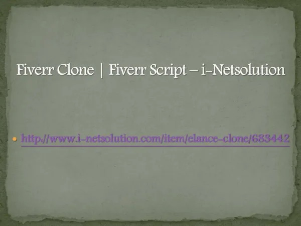 Fiverr Clone | Fiverr Script – i-Netsolution