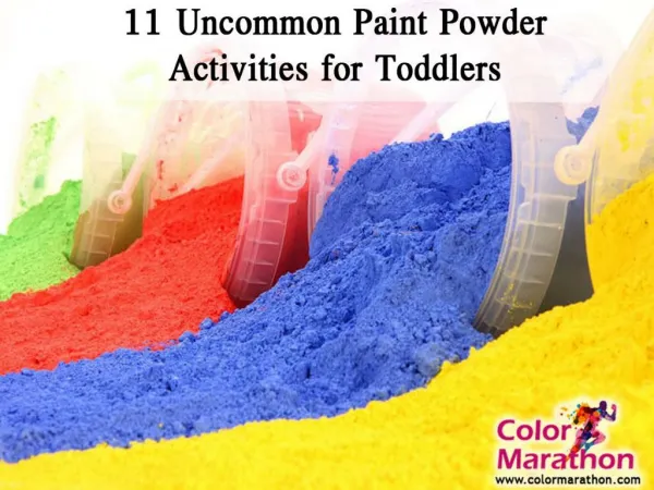 11 Uncommon Paint Powder Activities for Toddlers