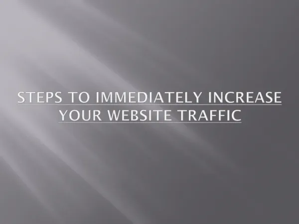 How To increase yor Website Traffic?