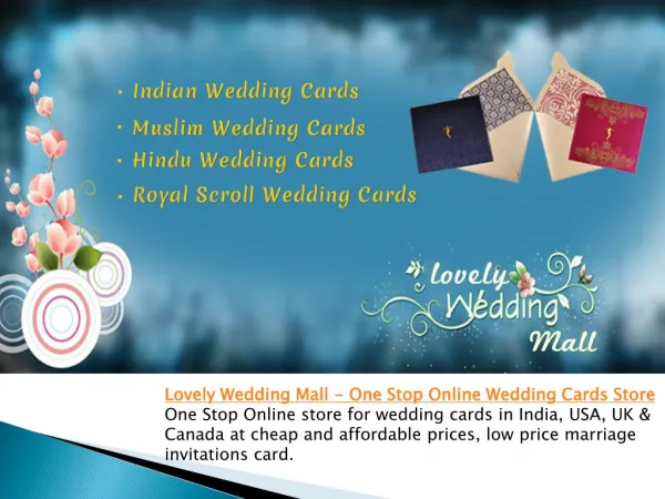 Lovely Wedding Mall - One Stop Online Wedding Cards Store