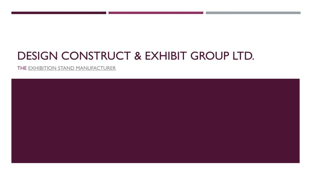 design construct exhibit group ltd