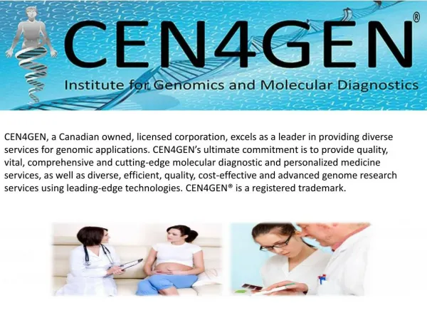 CEN4GEN genetic testing and DNA Testing services