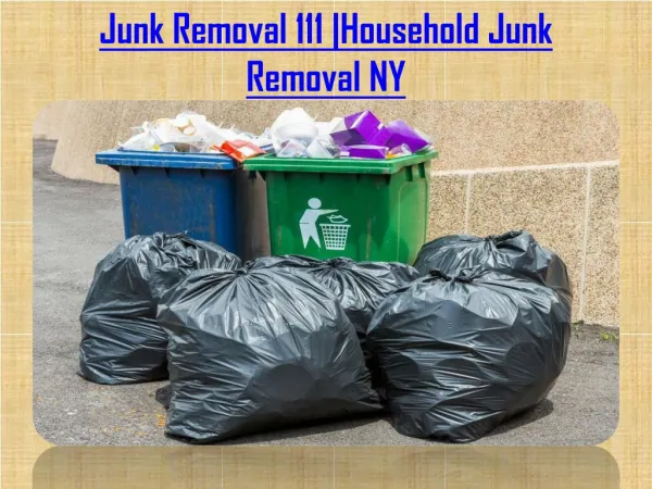 Online Household Junk removal Ny at affordable cost..!!