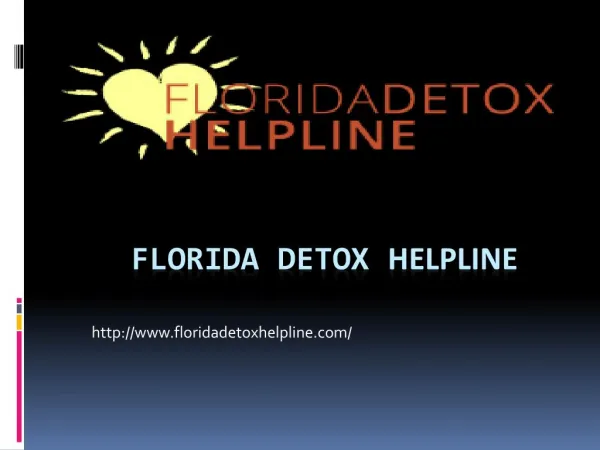 Detox Facilities Helpline and Wellness Center