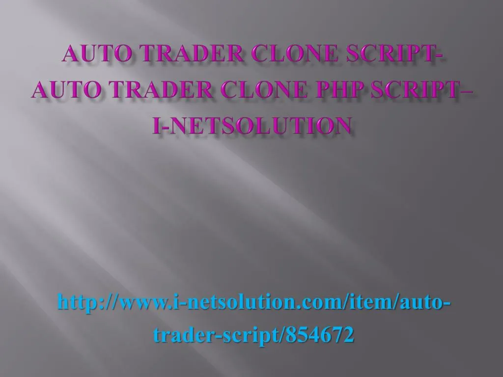 auto trader clone script auto trader clone php script i netsolution