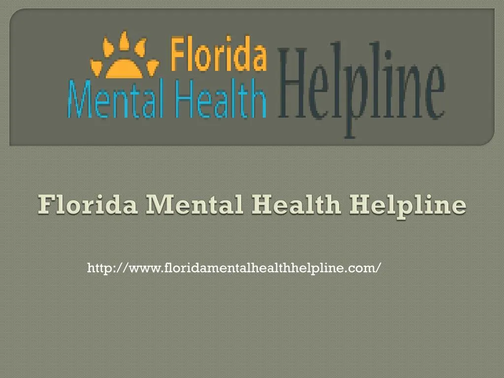 florida mental health helpline