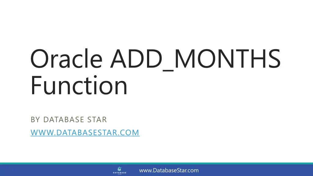 oracle add months function
