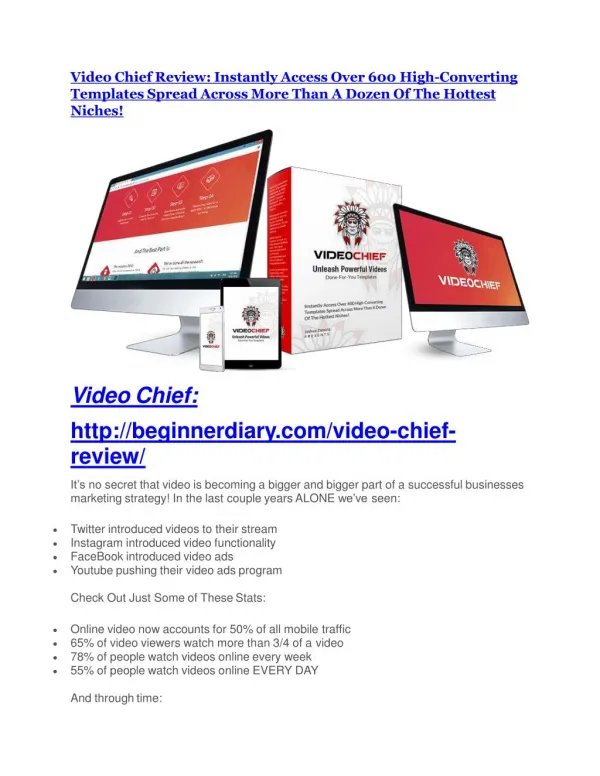 Video Chief review - Video Chief (MEGA) $23,800 bonuses
