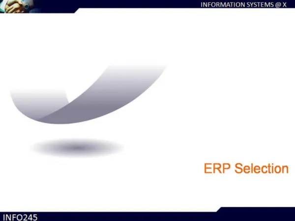 ERP Selection