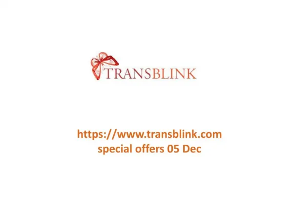 www.transblink.com special offers 05 Dec