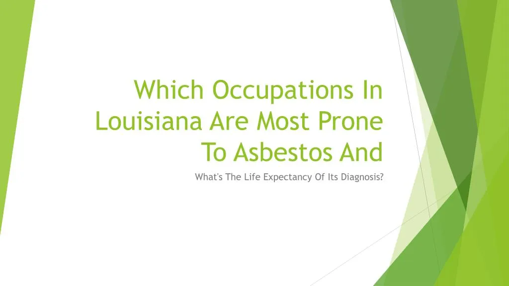 which occupations in louisiana are most prone to asbestos and