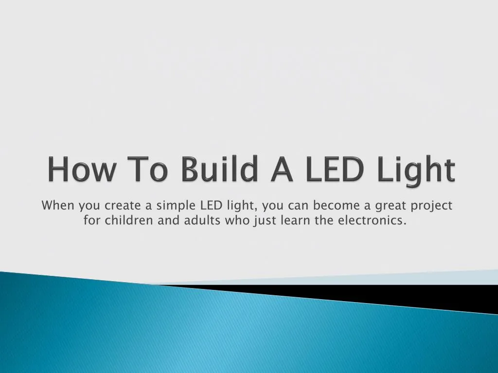 how to build a led light