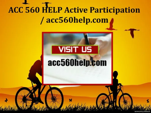 ACC 560 HELP Active Participation / acc560help.com