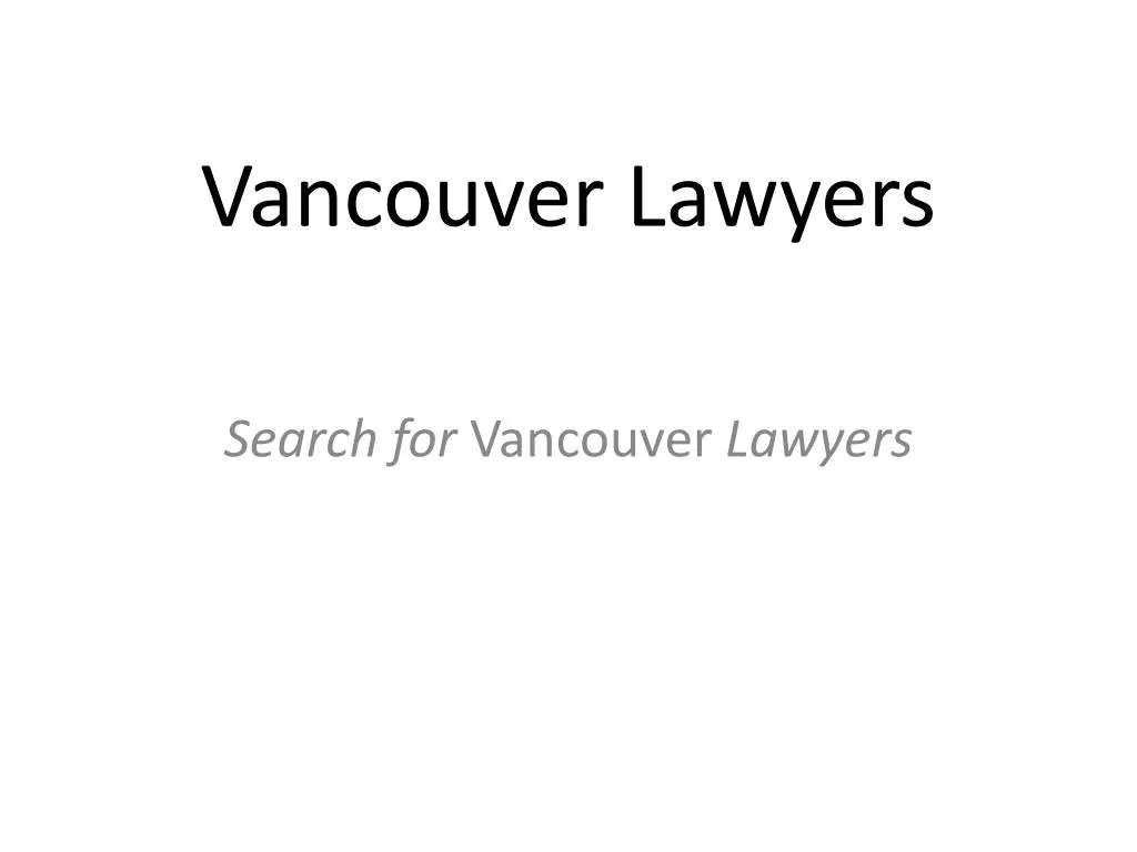 vancouver lawyers