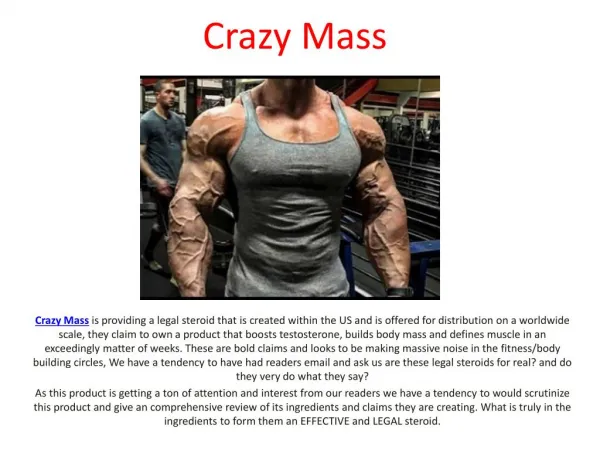 Boost Up Your Muscle Mass With Crazy Mass