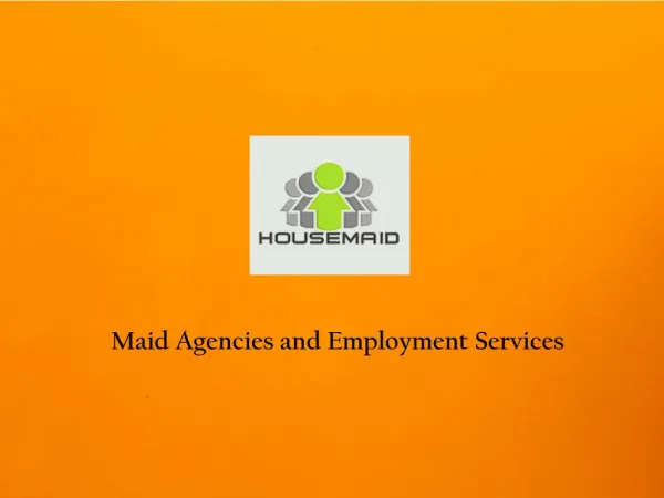 Maid Agencies in Singapore