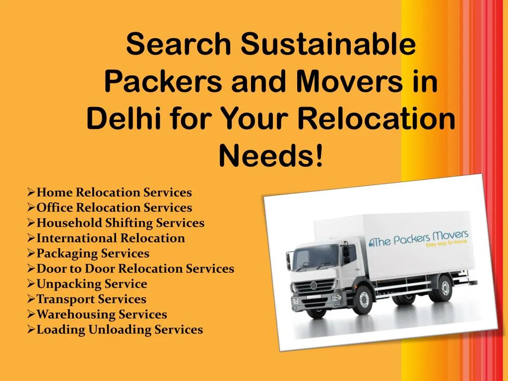 search sustainable packers and movers in delhi for your relocation needs