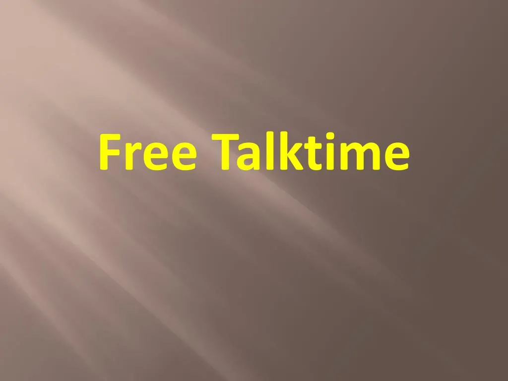 free talktime