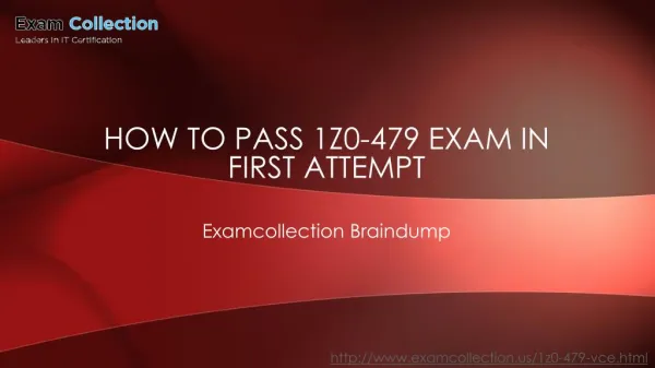 Examcollection 1z0-479 Exam Questions