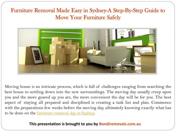 Furniture Removal Made Easy in Sydney-A Step-By-Step Guide to Move Your Furniture Safely