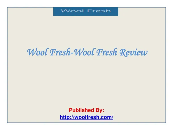 Wool Fresh-Wool Fresh Review
