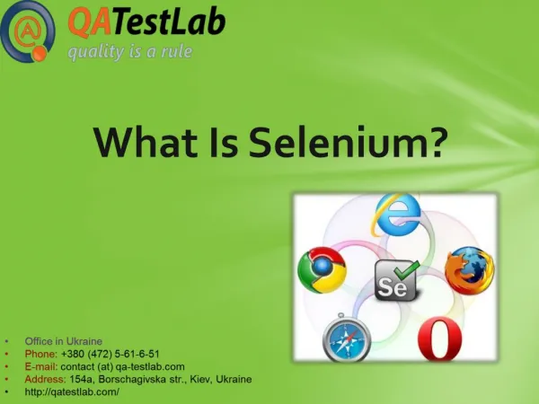 What Is Selenium?