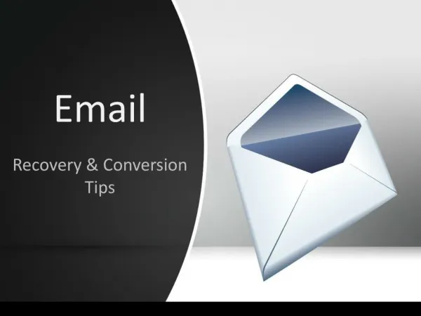 Email Recovery and Conversion
